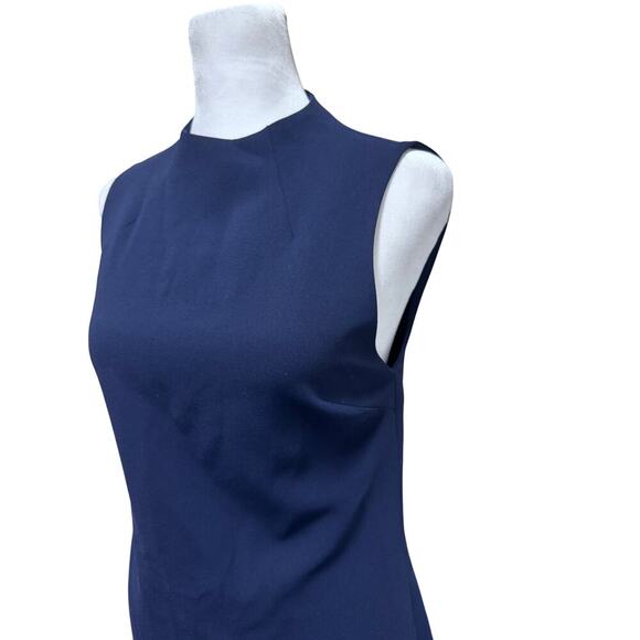 Alice + Olivia Sleeveless Sheath Dress in Navy Blue Size 0 Polyester - Picture 5 of 10